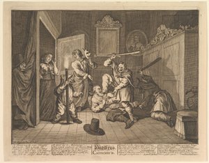 Hudibras catechizzato Dodici grandi illustrazioni per Hudibras di Samuel Butler, Tavola 9, 1725-68 da William Hogarth