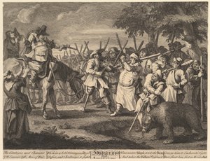 Prima avventura di Hudibras Dodici grandi illustrazioni per Hudibras di Samuel Butler..., febbraio 1725-26 da William Hogarth