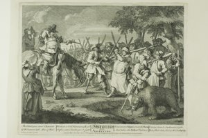 La prima avventura di Hudibras, terza tavola di Hudibras da William Hogarth