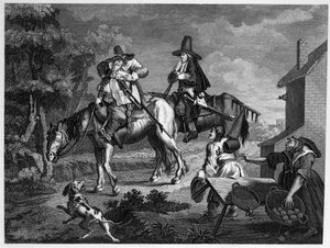 Hudibras esce in battaglia da William Hogarth