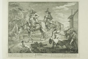 Hudibras Sallying Forth, secondo piatto di Hudibras da William Hogarth