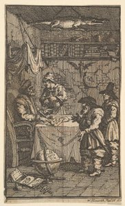 Hudibras visita Sidrophel Diciassette piccole illustrazioni per Hudibras di Samuel Butler da William Hogarth