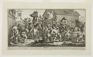 Hudibras e lo Skimmington, tavola sette di Hudibras