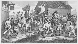 Hudibras incontra lo Skimmington da William Hogarth
