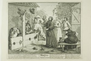 Hudibras in Tribolazione, sesta tavola da Hudibras da William Hogarth