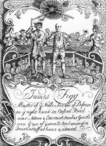 James Figg - pubblicità di William Hogarth, c. 1729/30 da William Hogarth