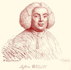 Ritratto di Justice Welch da William Hogarth