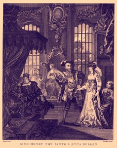 Re Enrico VIII e Anna Bolena di William Hogarth da William Hogarth