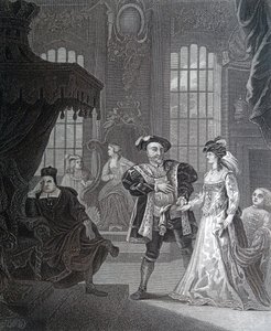 Re Enrico VIII e Anna Bolena da William Hogarth