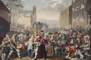 Marcia delle guardie a Finchley, illustrazione da 