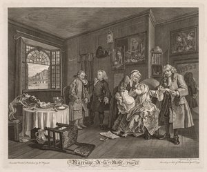 Matrimonio alla Moda: La Morte della Contessa da William Hogarth