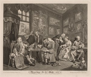 Matrimonio alla moda da William Hogarth