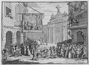 Mascherate e Opere, Burlington Gate, 1724 da William Hogarth