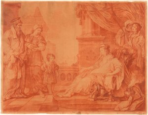 Mosè portato alla figlia del Faraone da William Hogarth