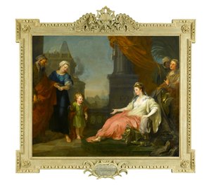 Mosè portato davanti alla figlia del Faraone, 1746
