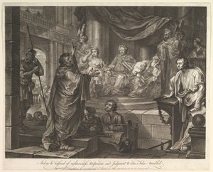Paolo davanti a Felice, 5 febbraio 1752 da William Hogarth
