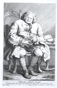 Ritratto di Simon Fraser, Lord Lovat (c.1667-1747) 25 agosto 1746 da William Hogarth