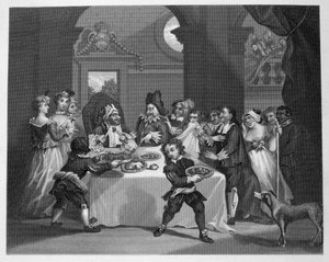 Sancho affamato dal suo medico da William Hogarth