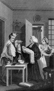 Secondo frontespizio di Tristram Shandy da William Hogarth