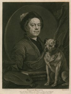 Autoritratto di William Hogarth da William Hogarth