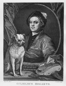 Autoritratto, inciso da T. Cook, 1809 da William Hogarth
