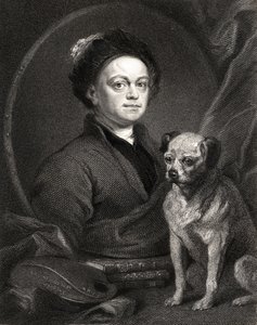 Autoritratto, da Galleria di Ritratti, pubblicato nel 1833 da William Hogarth