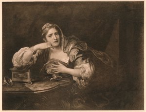 Sigismunda in lutto per il cuore di Guiscardo, 1759 da William Hogarth