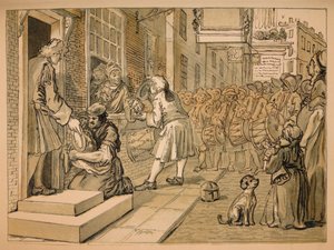 Schizzo per Industria e Ozio - Tavola VI da William Hogarth