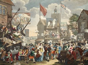 Fiera di Southwark, 1733, illustrazione da 