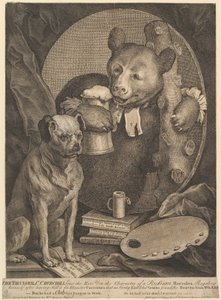 Il picchiatore (caricatura di Charles Churchill) da William Hogarth