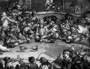 Il combattimento di galli, 1759 da William Hogarth