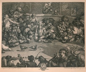 Il combattimento di galli, 1759 da William Hogarth