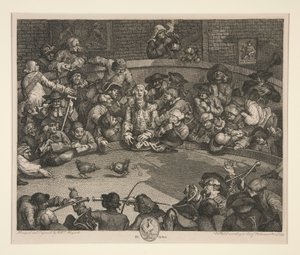 Il combattimento dei galli da William Hogarth
