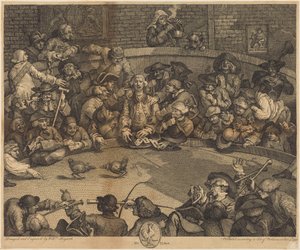 Il combattimento di galli da William Hogarth