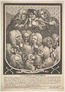 La compagnia dei becchini da William Hogarth