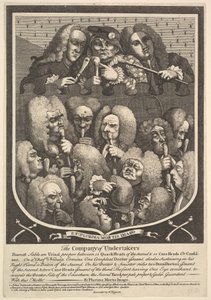 La compagnia degli impresari, dopo 1736 da William Hogarth