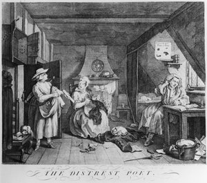 Il poeta afflitto da William Hogarth