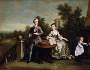 La famiglia Edwards Hamilton da William Hogarth