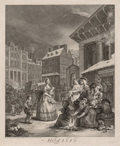 Le quattro ore del giorno, 1738 da William Hogarth