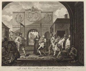 La porta di Calais o Il roast beef della vecchia Inghilterra da William Hogarth
