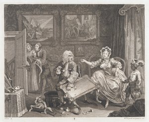 La prostituta trova un protettore da William Hogarth