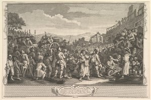 Il pigro apprendista giustiziato a Tyburn Industria e pigrizia, tavola 11, 30 settembre 1747 da William Hogarth
