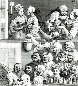 Il pubblico che ride, 1733 da William Hogarth