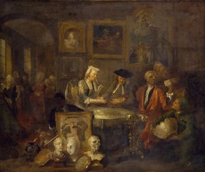 Il contratto di matrimonio da William Hogarth