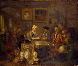 Il contratto di matrimonio da William Hogarth