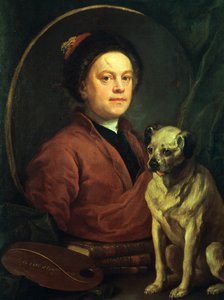 Il pittore e il suo carlino da William Hogarth