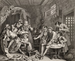 La scena della prigione, tavola VII da 