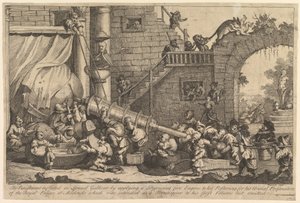 La Punizione Inflitta a Lemuel Gulliver, dicembre 1726 da William Hogarth