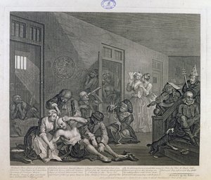 Il Libertino a Bedlam, tavola VIII da 