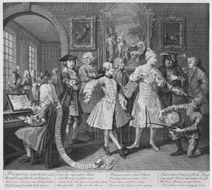 Il ricevimento del libertino, tavola II, da 